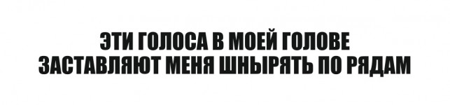 эти голоса в моей голове