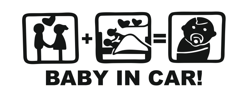 baby on car